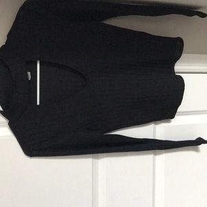 Black long sleeve top